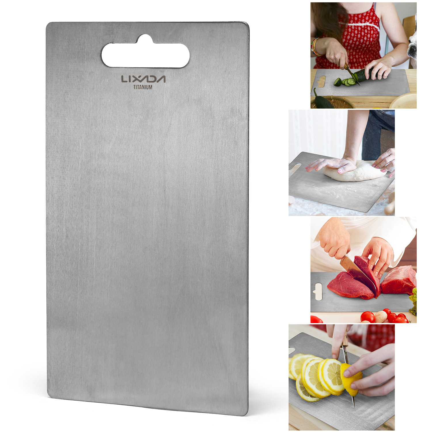 Camping Cooking Backpack - Lixada 1.8MM Thick Titanium Cutting Board