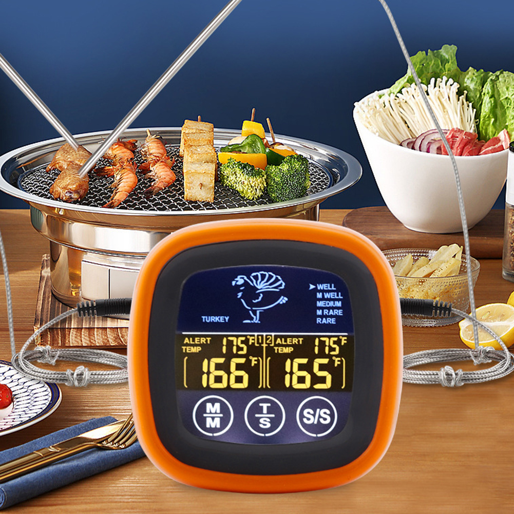 Camping Cooking Meat - Digital Meat Temperature Thermometer Probe Touch