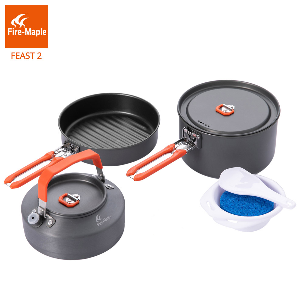 Camping Cooking On Fire - Fire Maple Picnic Pot Pan Set