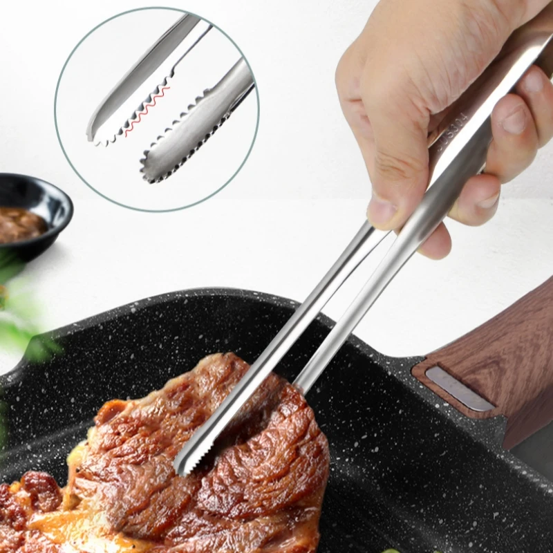2Pcs Kitchen Tongs Stainless S - Camping Cooking Meat のレビューと価格