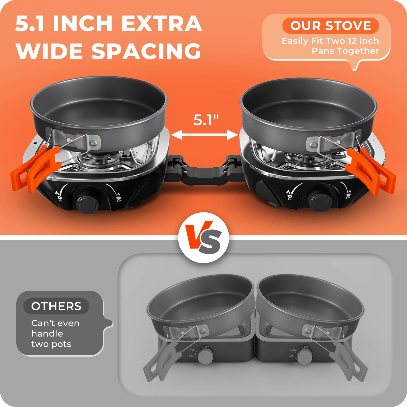 2-Burner Pro Camping Stove,240 - Camping Cooking Propane のレビューと価格