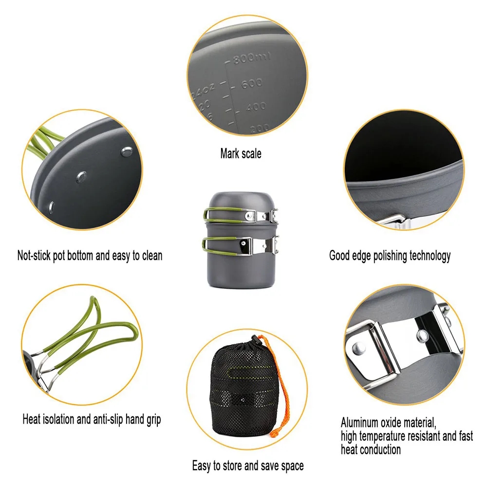 Camping Cookware Mess Kit Ultr - Camping Cooking And Eating のレビューと価格