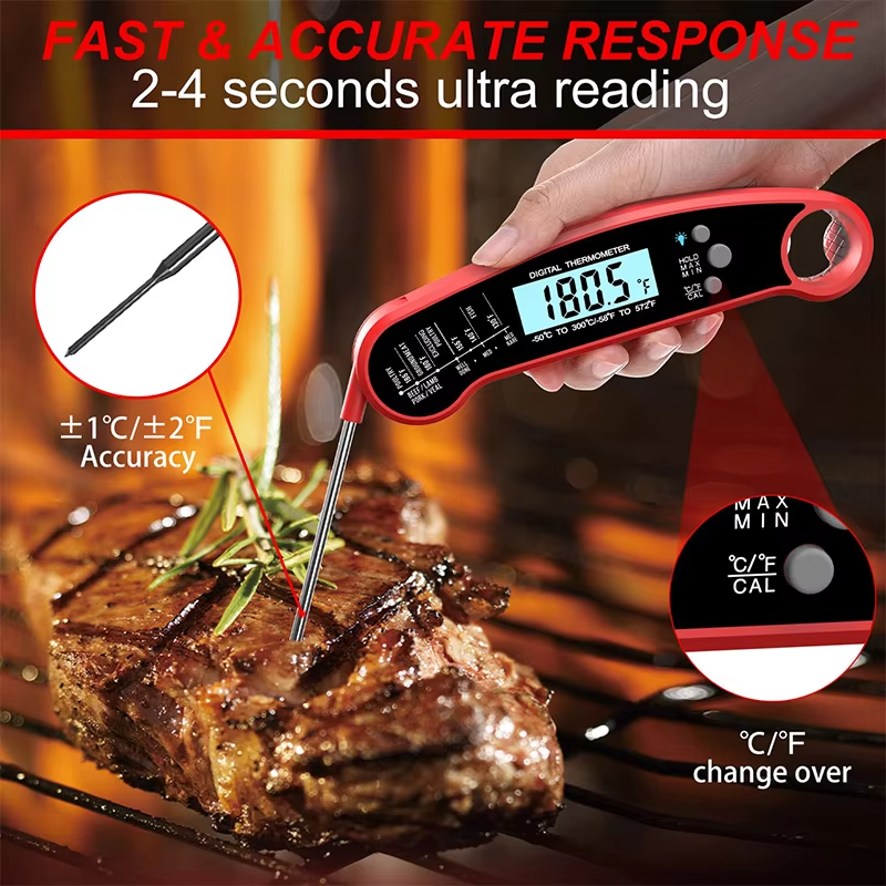 Digital Meat Thermometer High  - Camping Cooking Meat のレビューと価格