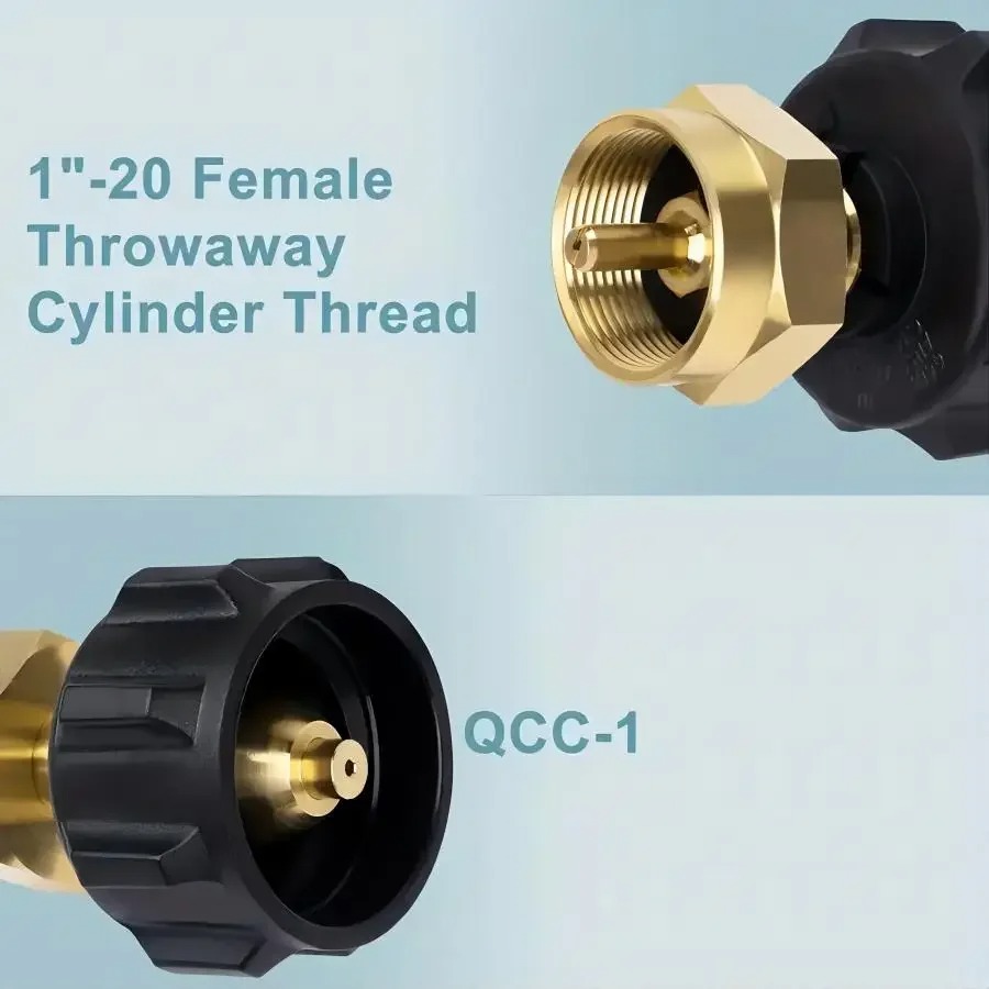 Brass Refill Adapter for 1LB B - Camping Cooking Propane のレビューと価格