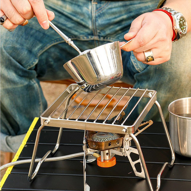 Stainless Steel Stove Stand Ca - Camping Cooking Backpack のレビューと価格