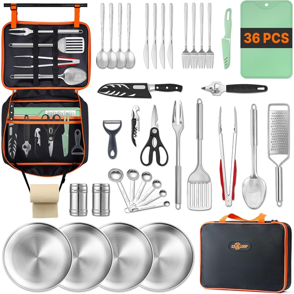 Compact Camping Kitchen Set wi - Camping Cooking Kitchen のレビューと価格