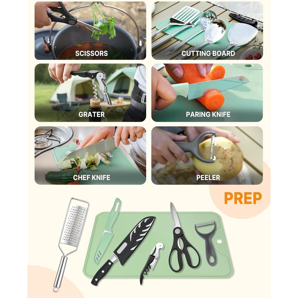 Compact Camping Kitchen Set wi - Camping Cooking Kitchen のレビューと価格