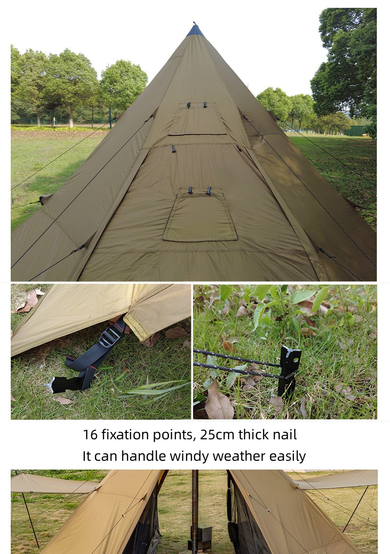 Camping Pyramid Tent With Snow - Camping Cooking Snow のレビューと価格