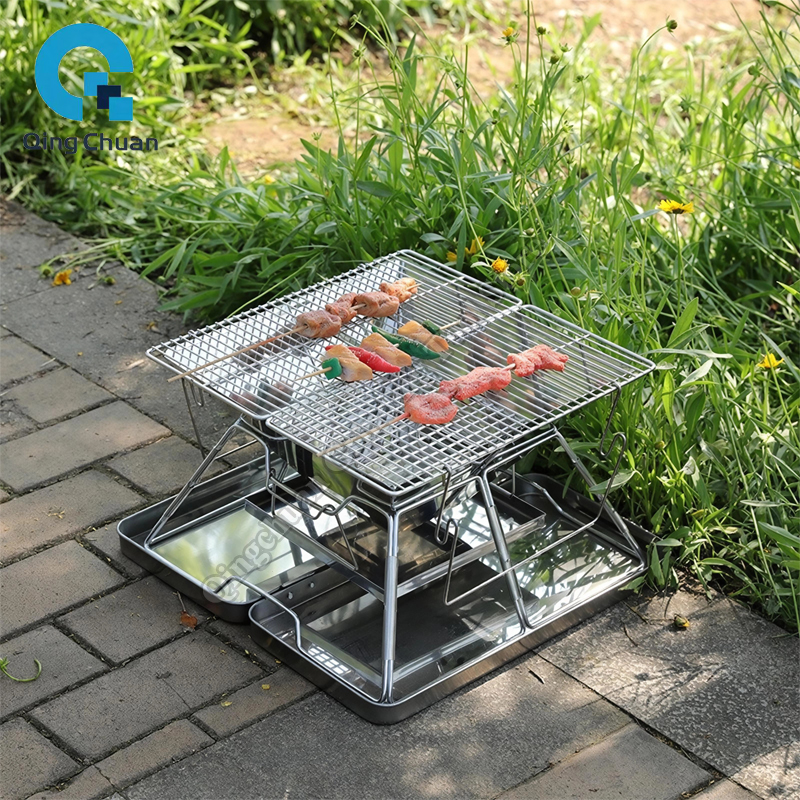 Camping Grill Charcoal Stove F - Camping Cooking Backpack のレビューと価格
