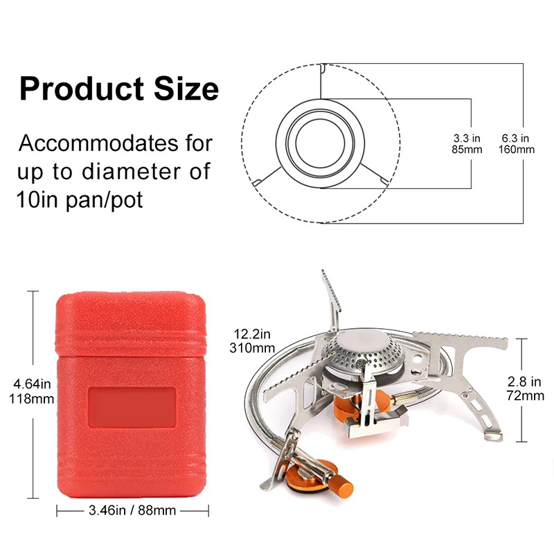 Camping Gas Stove Portable Fol - Camping Cooking Backpack のレビューと価格