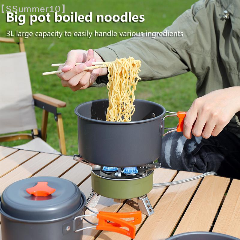 【SSummer10】Camping Aluminum Po - Camping Cooking Kitchen Set のレビューと価格