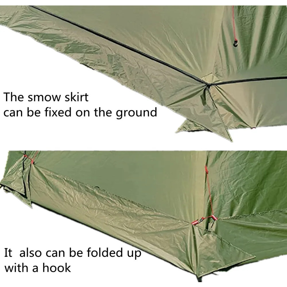 New Pyramid Tent With Snow Ski - Camping Cooking Snow のレビューと価格