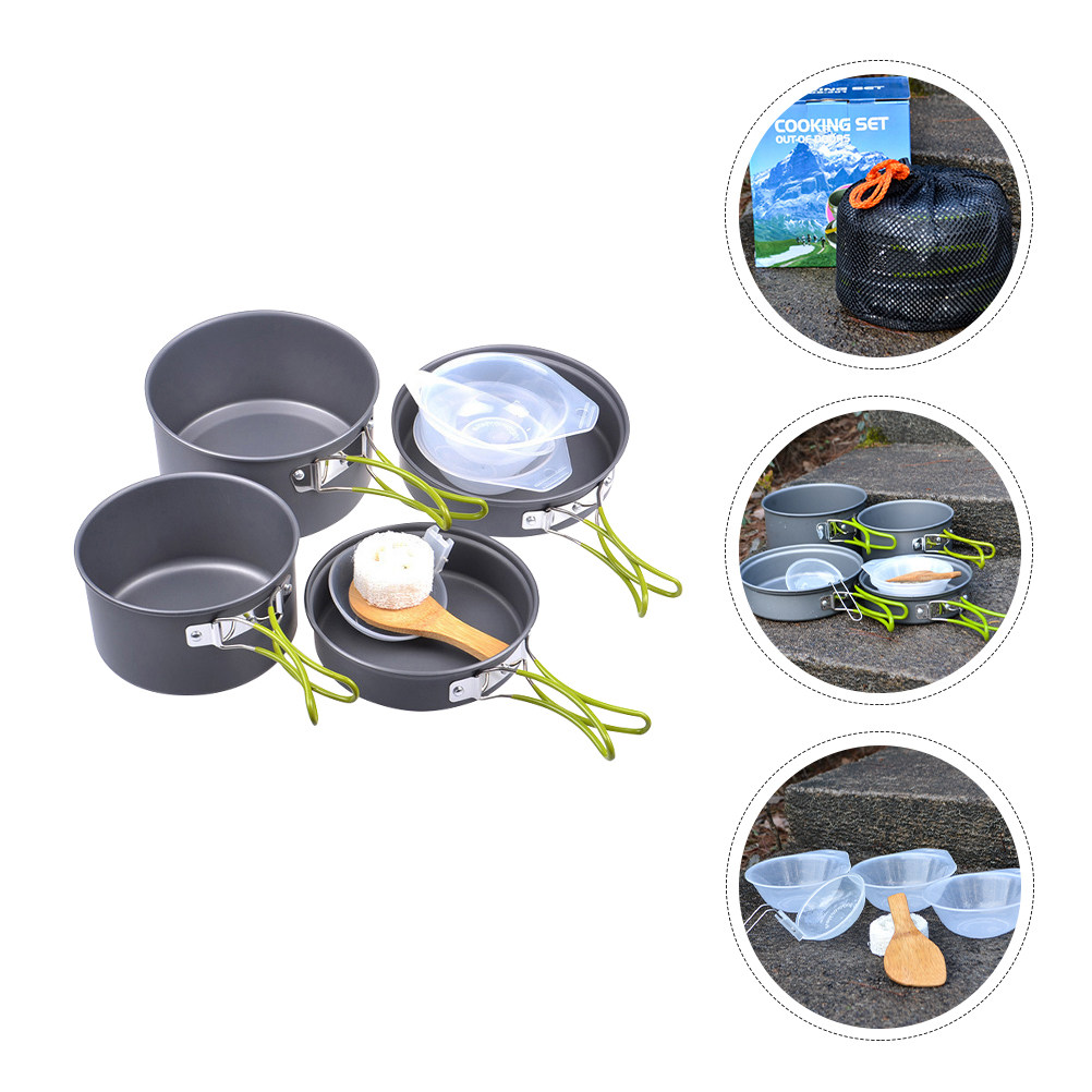 1Set Portable Camping Cookware - Camping Cooking Backpack のレビューと価格