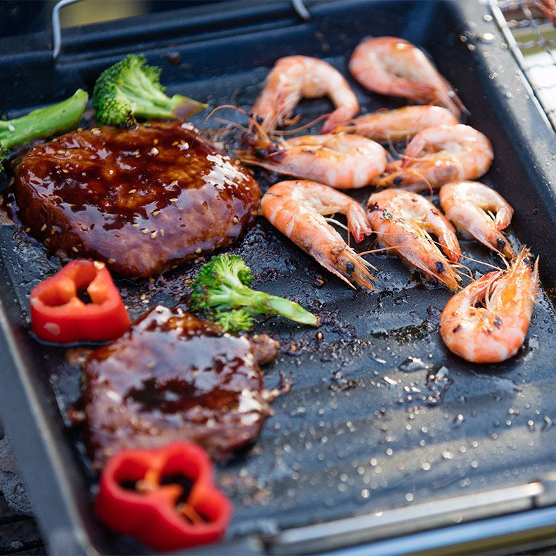 Outdoors Thick Square Grill Pa - Camping Cooking Griddle のレビューと価格