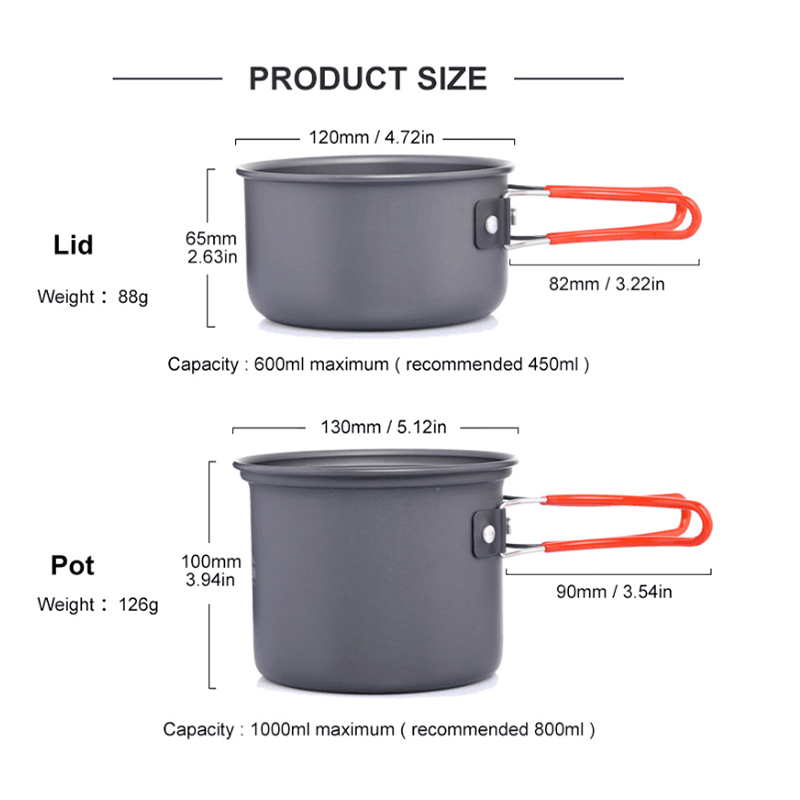 Widesea Ultralight Camping Coo - Camping Cooking Kitchen Set のレビューと価格