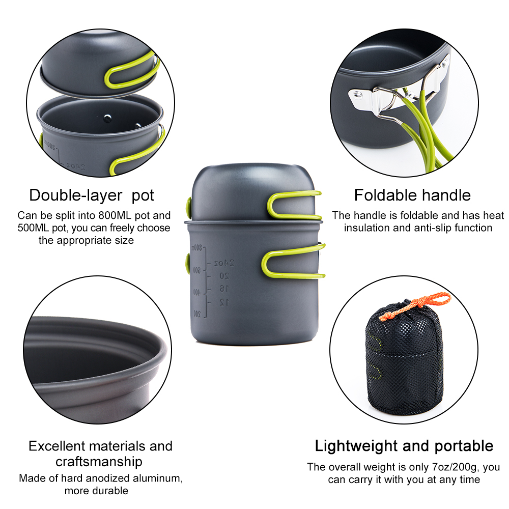 Widesea Ultralight Camping Coo - Camping Cooking Kitchen Set のレビューと価格