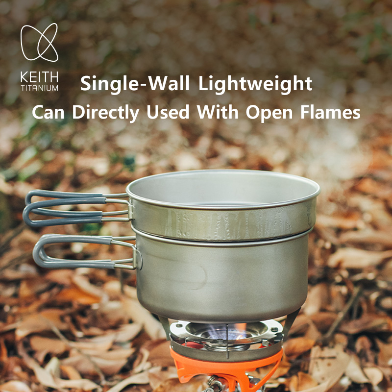 KEITH Pure Titanium 2-Piece Co - Camping Cooking Kitchen Set のレビューと価格