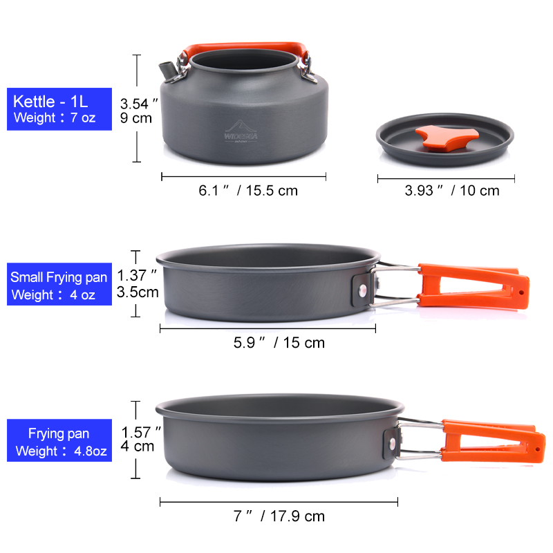 Widesea Camping Outdoor Cookwa - Camping Cooking Kitchen Set のレビューと価格