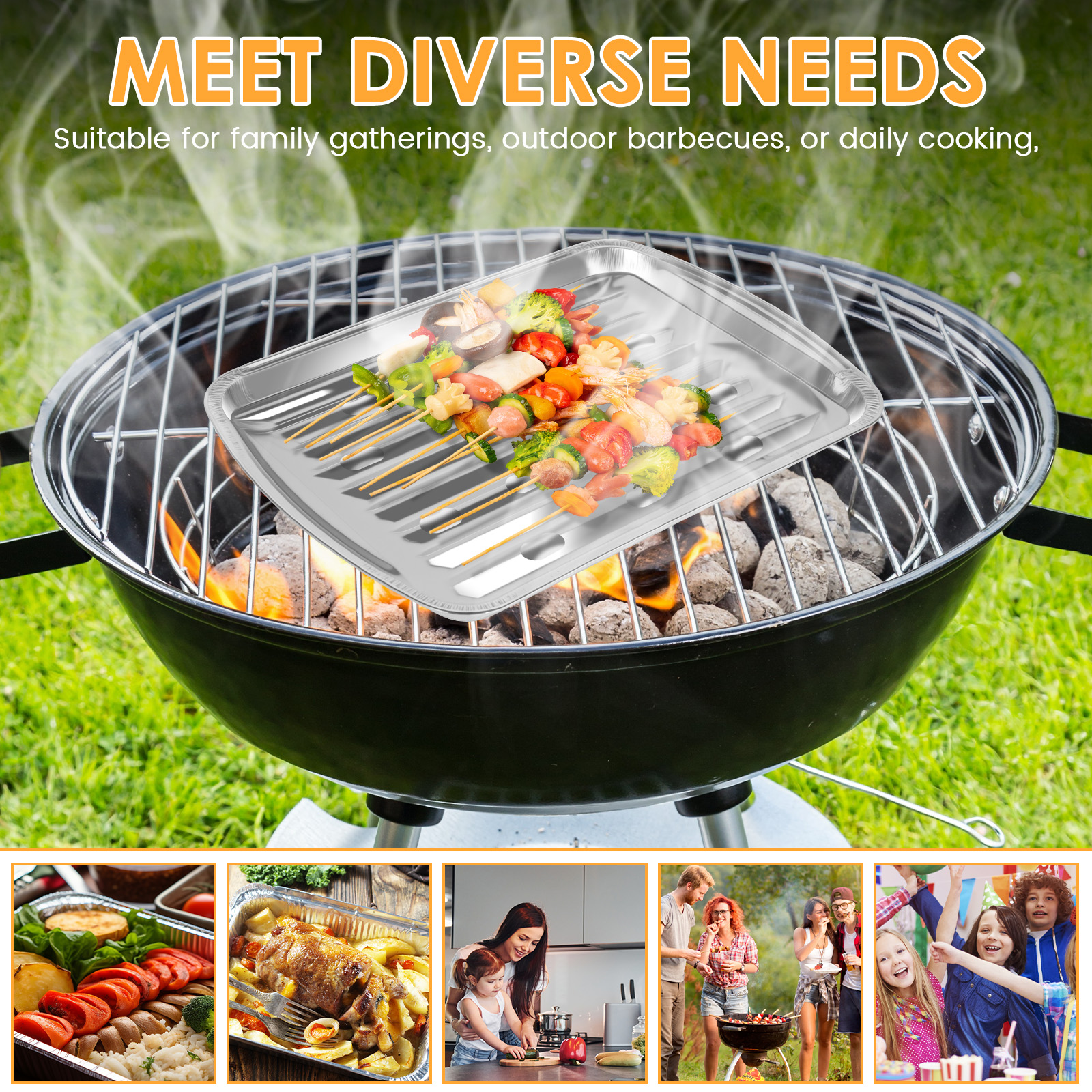 Aluminum Foil Trays Non-Stick  - Camping Cooking Kitchen のレビューと価格