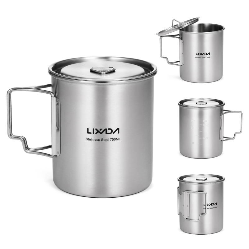Lixada 750ml Cup Outdoor Stain - Camping Cooking Backpack のレビューと価格