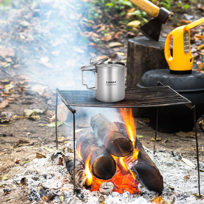 Lixada 750ml Cup Outdoor Stain - Camping Cooking Backpack のレビューと価格
