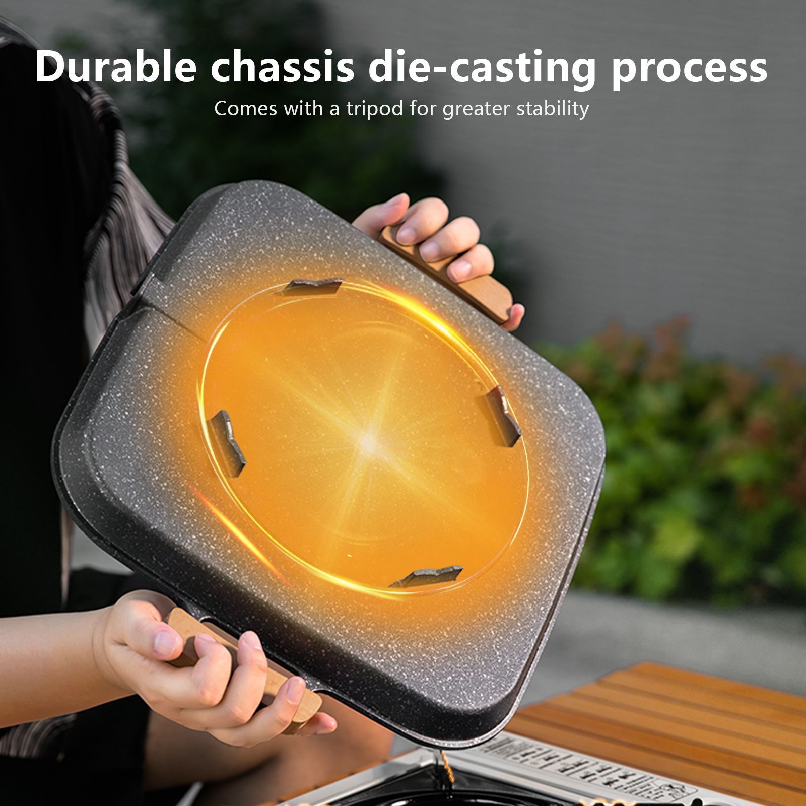 BISINNA Square BBQ Grill Pan N - Camping Cooking Griddle のレビューと価格