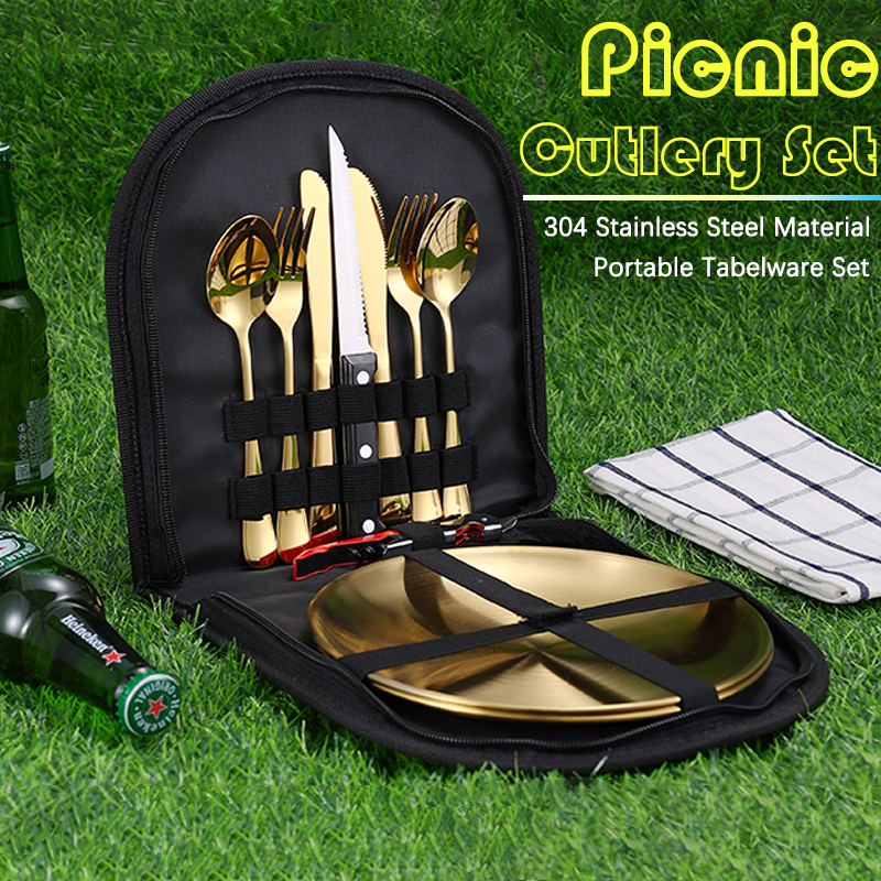 10Pcs Camping Tableware Set 30 - Camping Cooking And Eating のレビューと価格