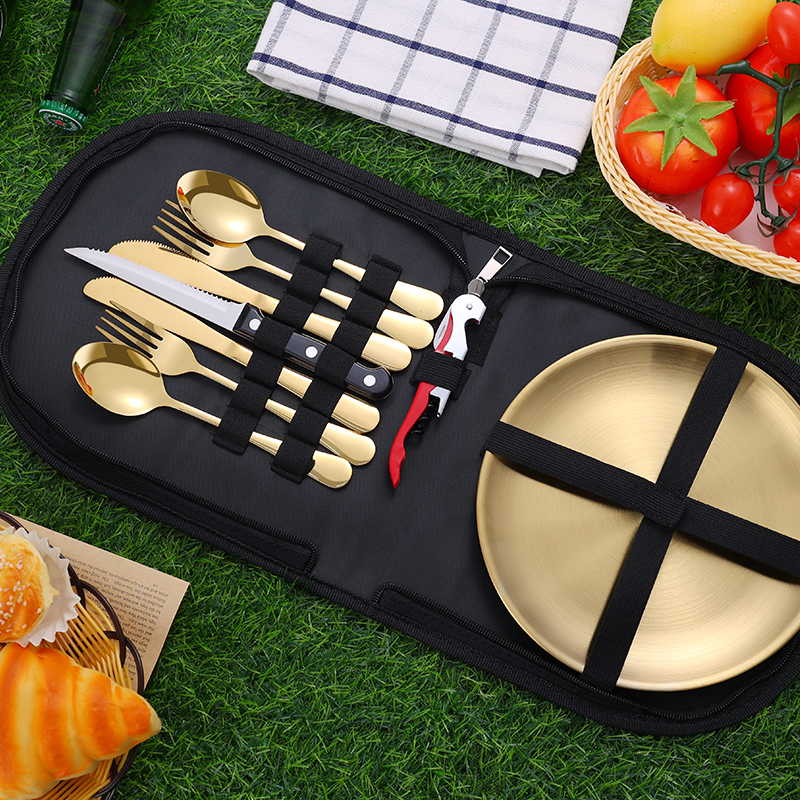 10Pcs Camping Tableware Set 30 - Camping Cooking And Eating のレビューと価格