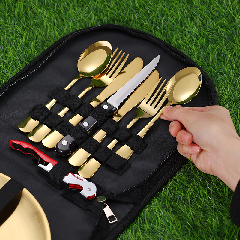 10Pcs Camping Tableware Set 30 - Camping Cooking And Eating のレビューと価格