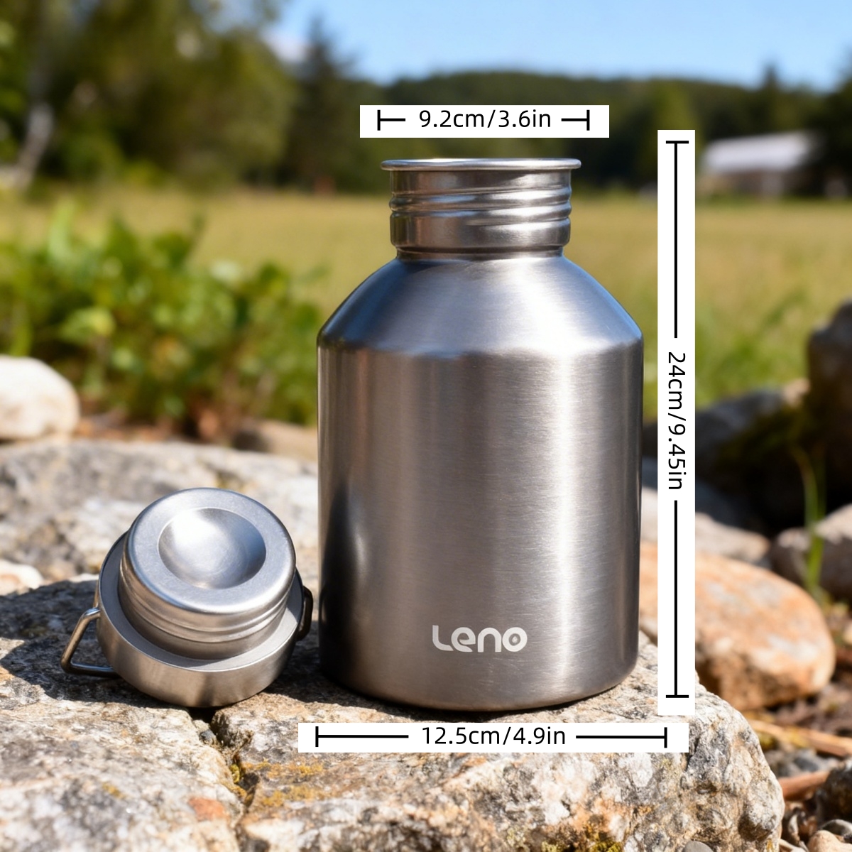 2000ML Camping Water Bottle, S - Camping Cooking On Fire のレビューと価格