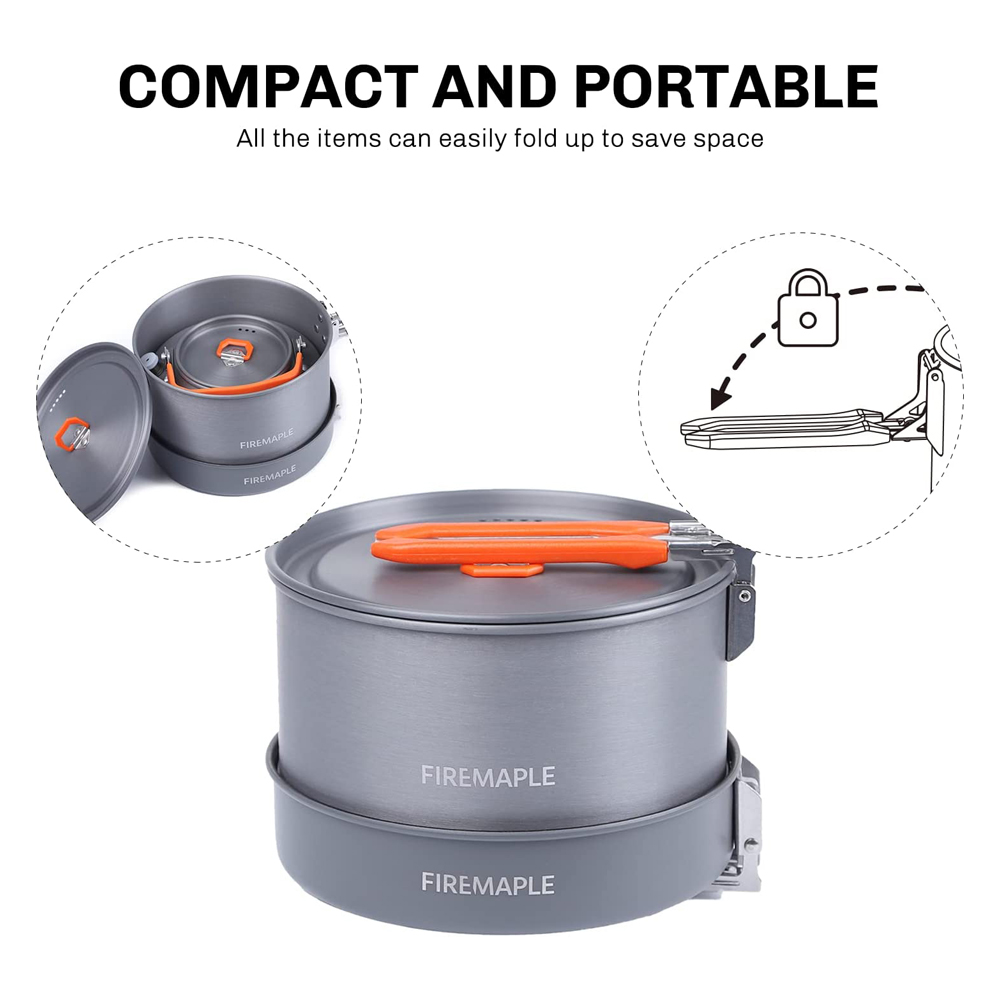 Fire Maple Camping Cookware Ut - Camping Cooking Kitchen Set のレビューと価格