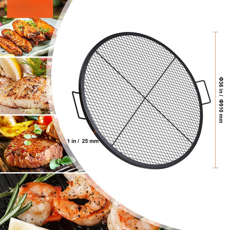 Black Round Cooking Grid 36 In - Camping Cooking Tools のレビューと価格