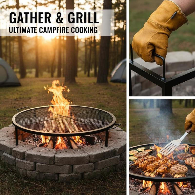 Black Round Cooking Grid 36 In - Camping Cooking Tools のレビューと価格