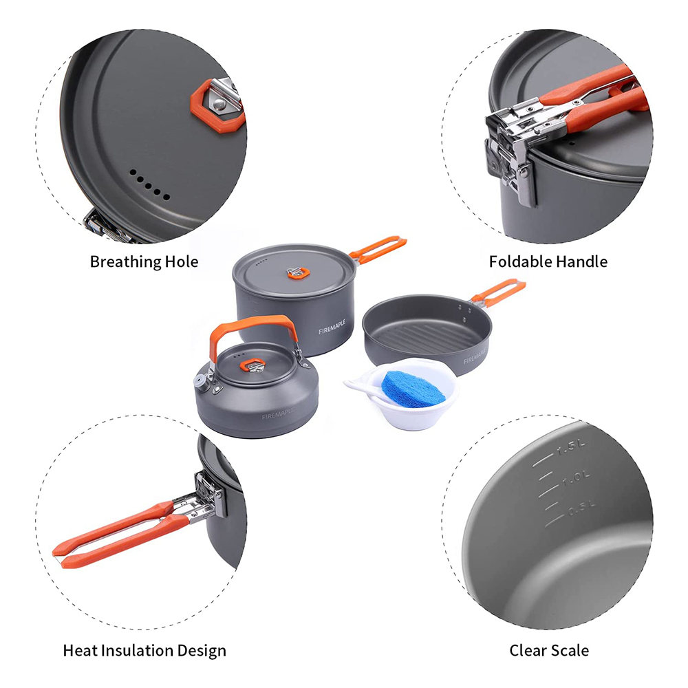 Fire Maple Picnic Pot Pan Set  - Camping Cooking On Fire のレビューと価格