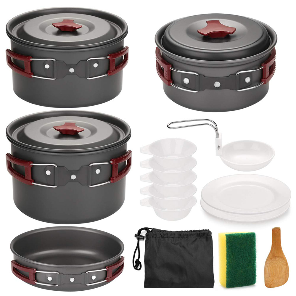 Outdoor Camping Cookware Kit N - Camping Cooking Kitchen Set のレビューと価格